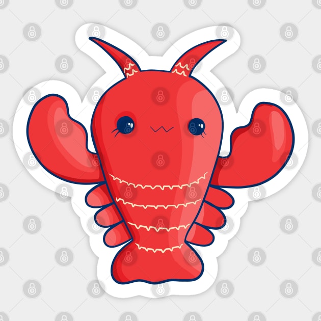 Cute lobster Sticker by Mimie20